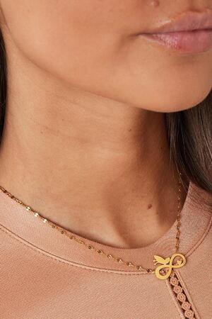 Necklace infinity Gold Stainless Steel h5 Picture3